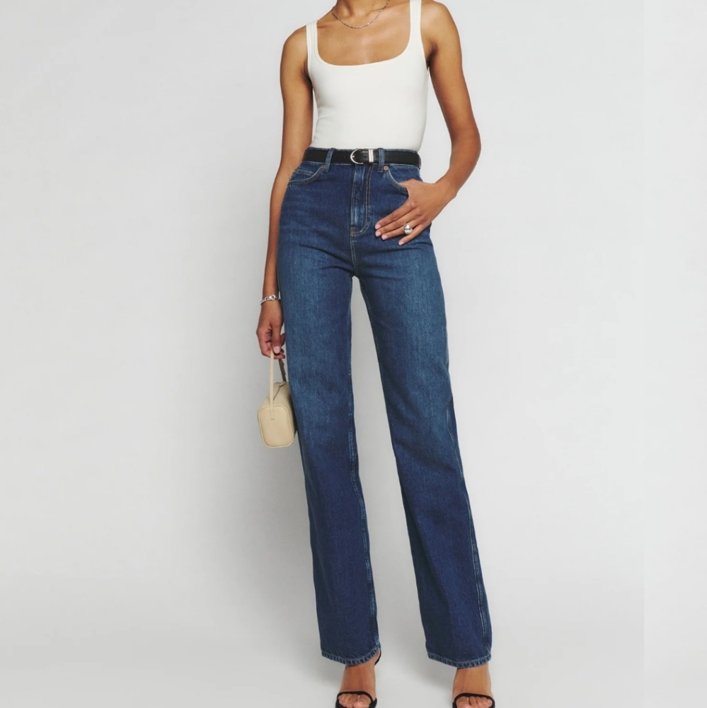Reformation Montauk High-Rise Wide Leg Jeans Women's Size 25